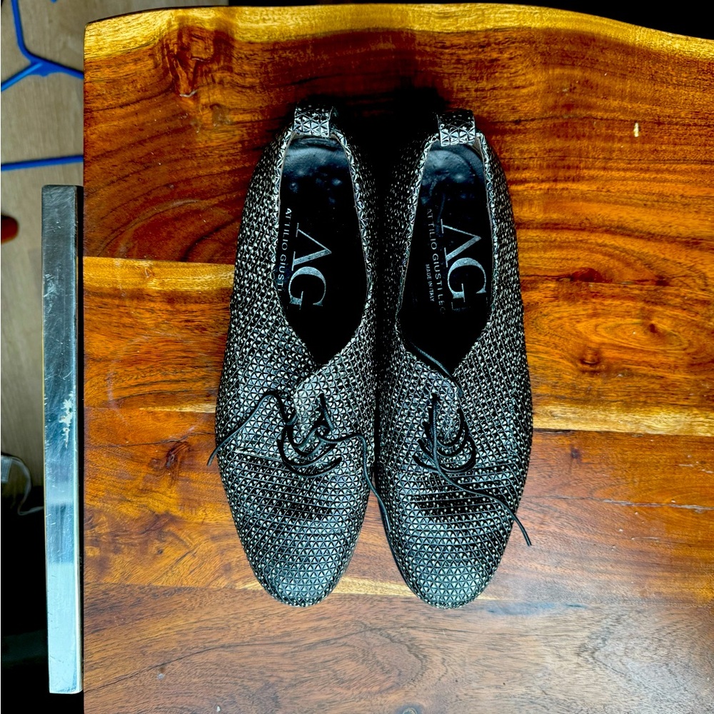 AGL Italian leather Oxfords.